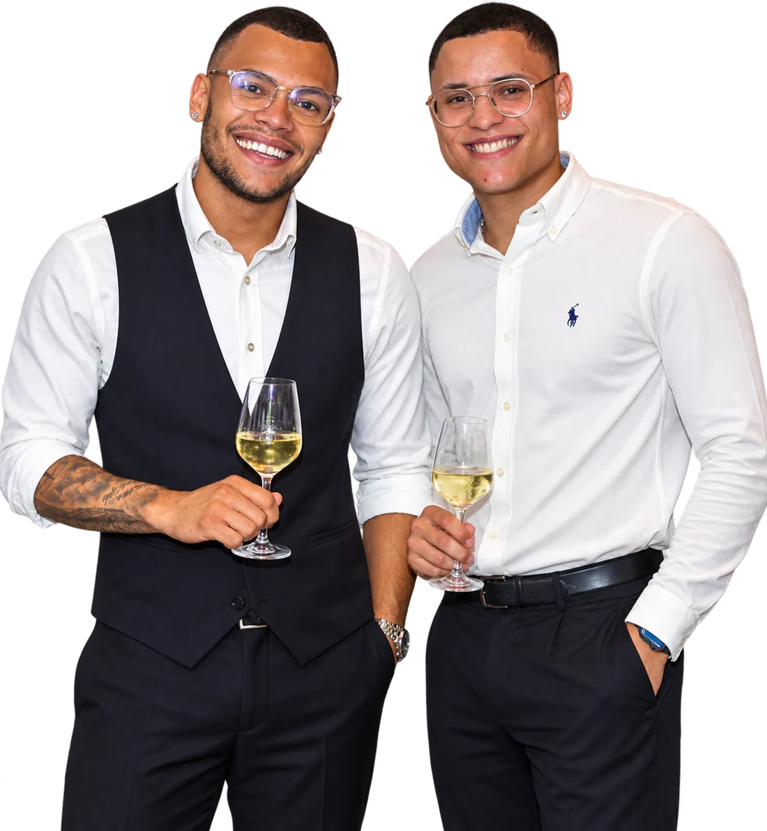 Marcel (links) und Calvin (rechts), die Gründer von CXR-AI